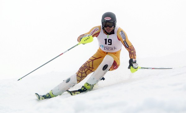 Patrick Biggs (CAN) wins the ANC Slalom Men's FIS race at Coronet